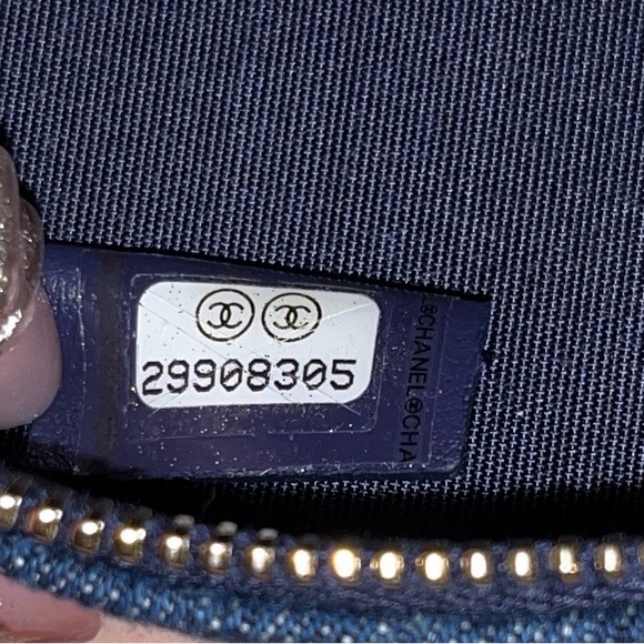 AUTHENTIC Chanel Round Denim mini bag - Picture 11 of 11